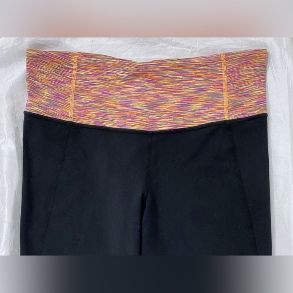 Rare Lululemon Women’s Black Gather Crow Space Dye Crop Pants 6 S - Picture 3 of 6